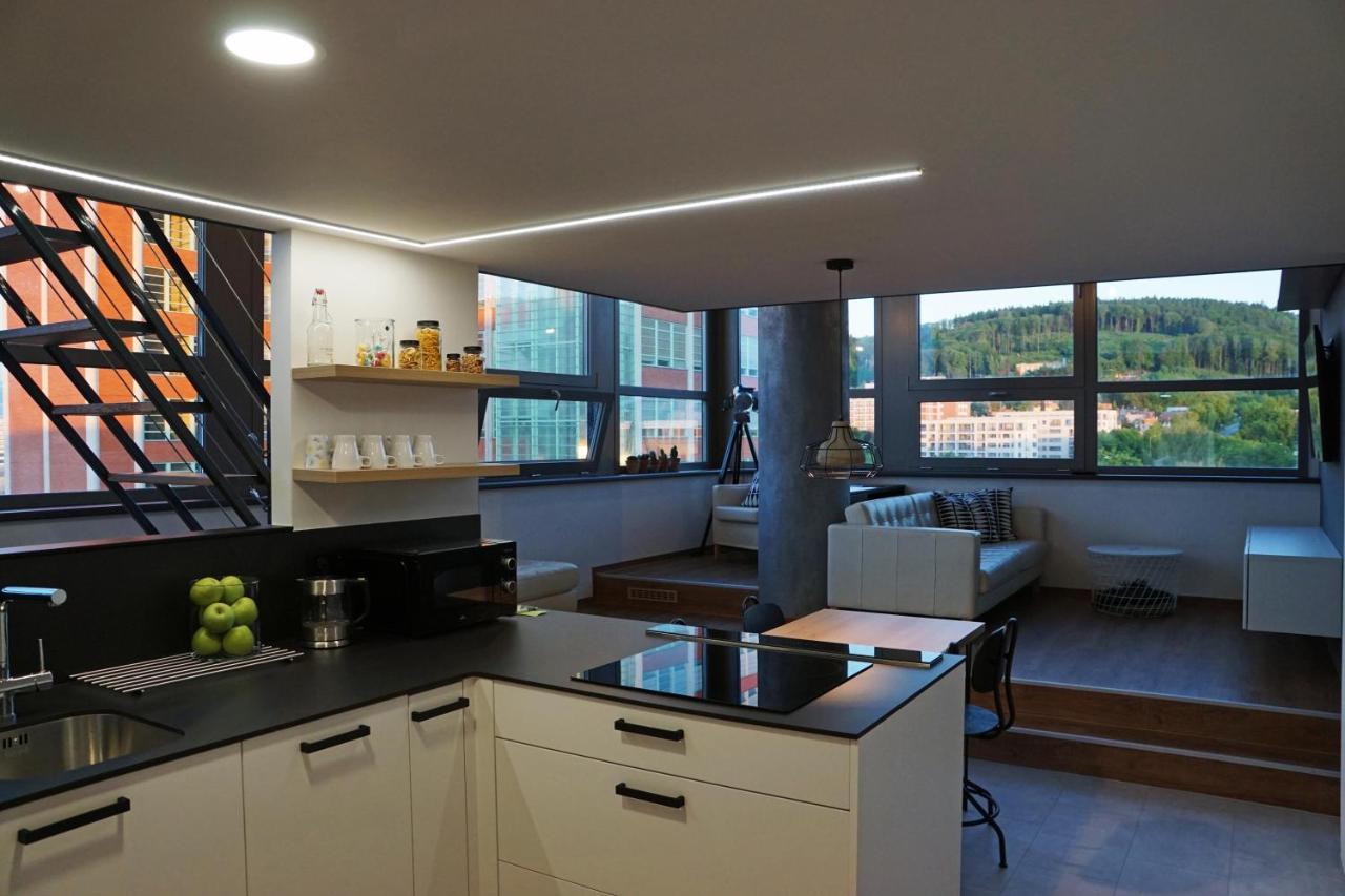 View Skyscraper Bata - Loft Xl Apartman Zlín Kültér fotó