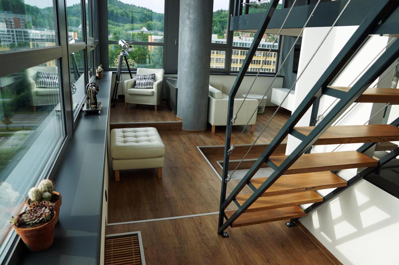 View Skyscraper Bata - Loft Xl Apartman Zlín Kültér fotó
