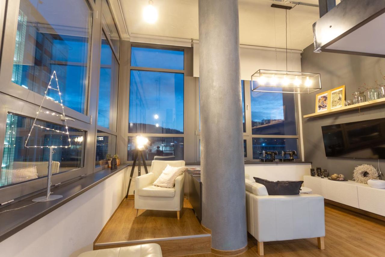 View Skyscraper Bata - Loft Xl Apartman Zlín Kültér fotó