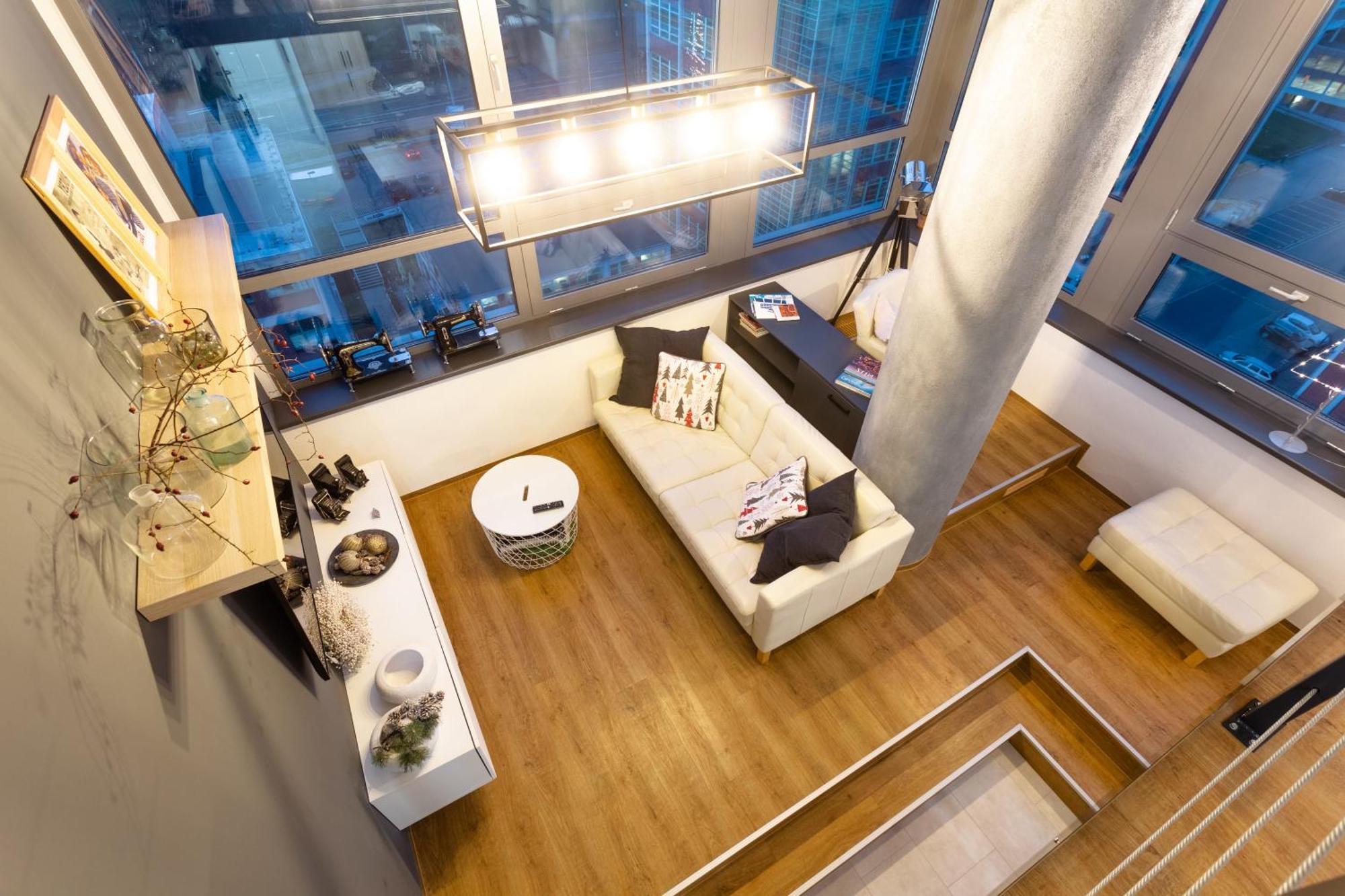 View Skyscraper Bata - Loft Xl Apartman Zlín Kültér fotó